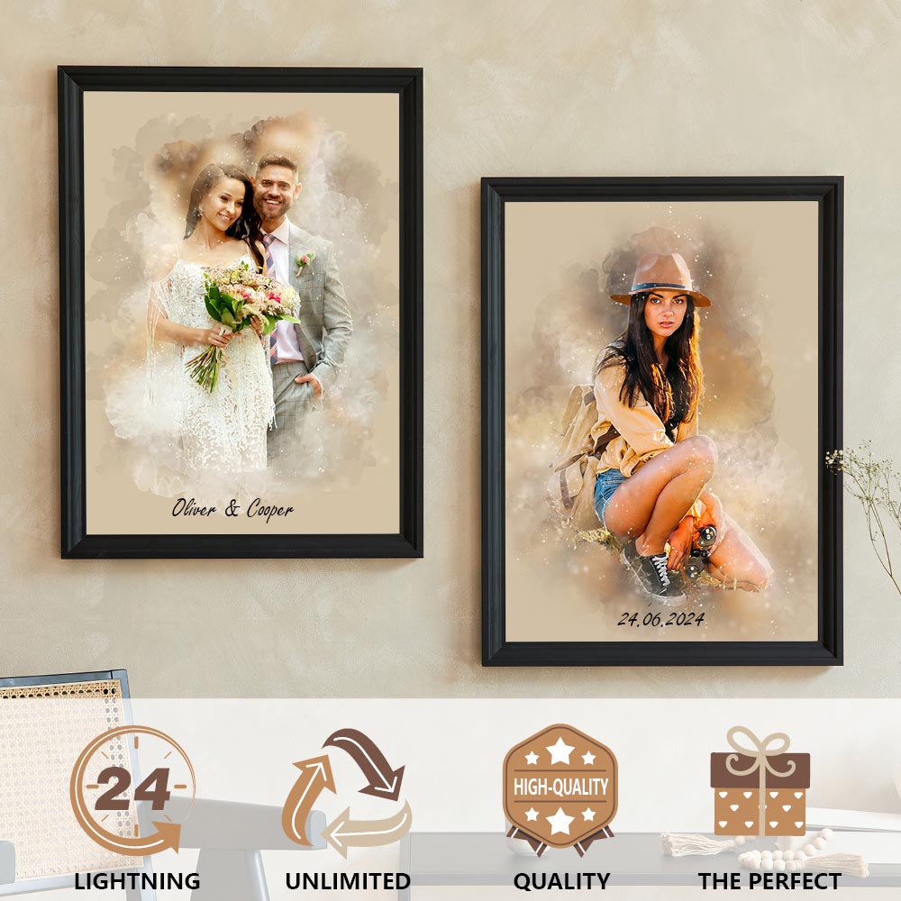 The Memory Portrait - Editorial Watercolor Edition