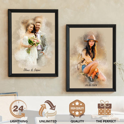 The Memory Portrait - Editorial Watercolor Edition