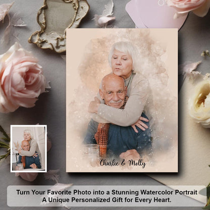 The Memory Portrait - Editorial Watercolor Edition
