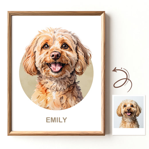 The Pet Portrait - Halo Frame Edition