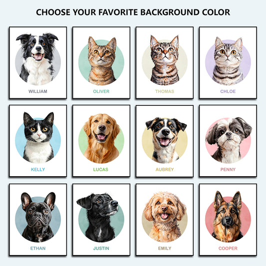 The Pet Portrait - Halo Frame Edition