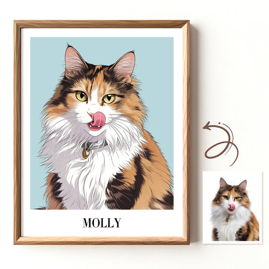 The Pet Portrait - Modern Illustration Edition