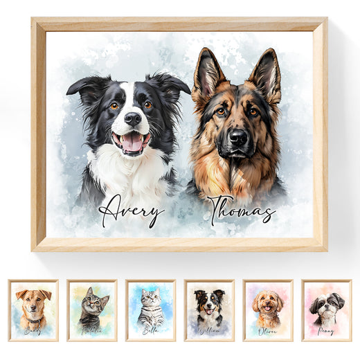 Multi-Pet Portrait - Prism Fantasy Edition