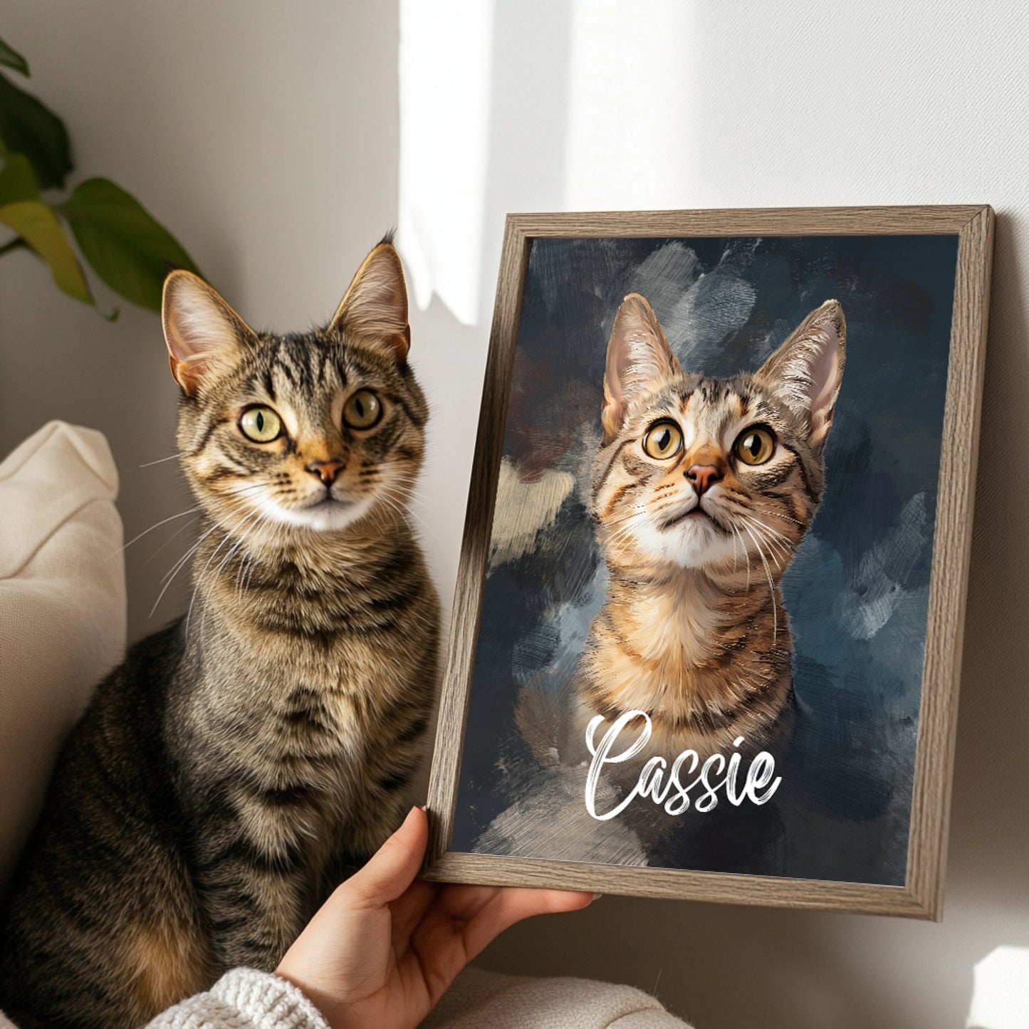 Multi-Pet Portrait - Painterly Oil Edition