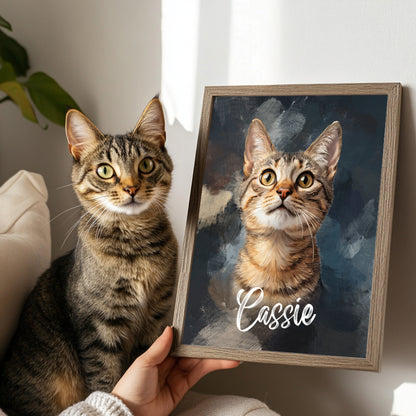 Multi-Pet Portrait - Painterly Oil Edition