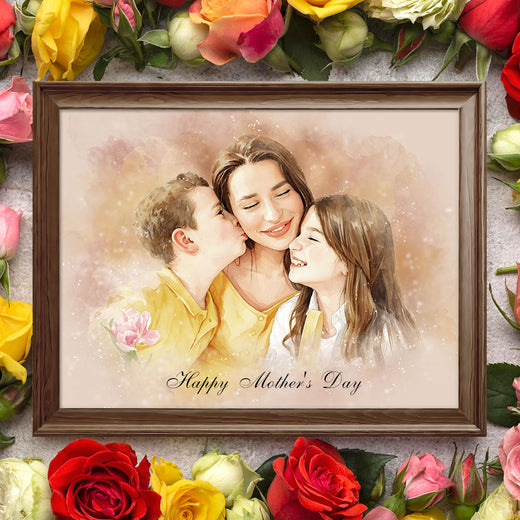 The Memory Portrait - Editorial Watercolor Edition