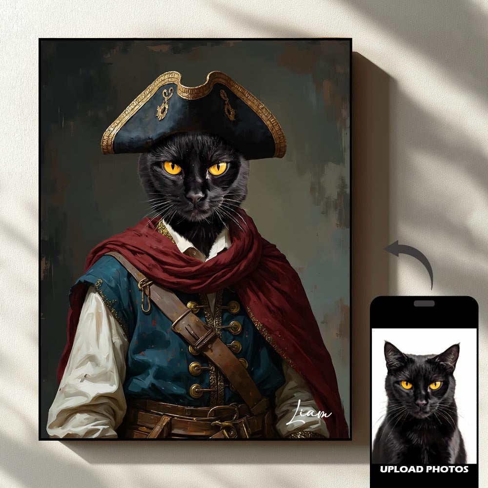 Adventurer royal pet portrait artwork preview by Gleamify