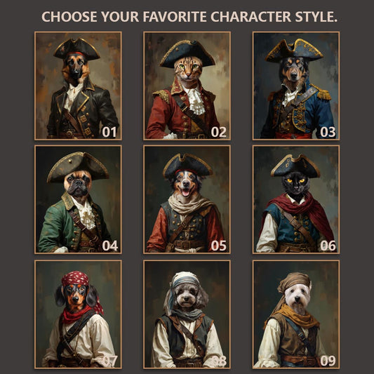 The Adventurer Pet Portrait - Crimson Expedition Edition