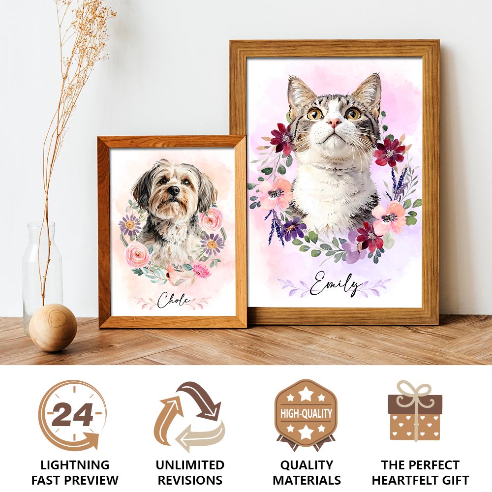 The Pet Portrait - Wreath of Memories Edition