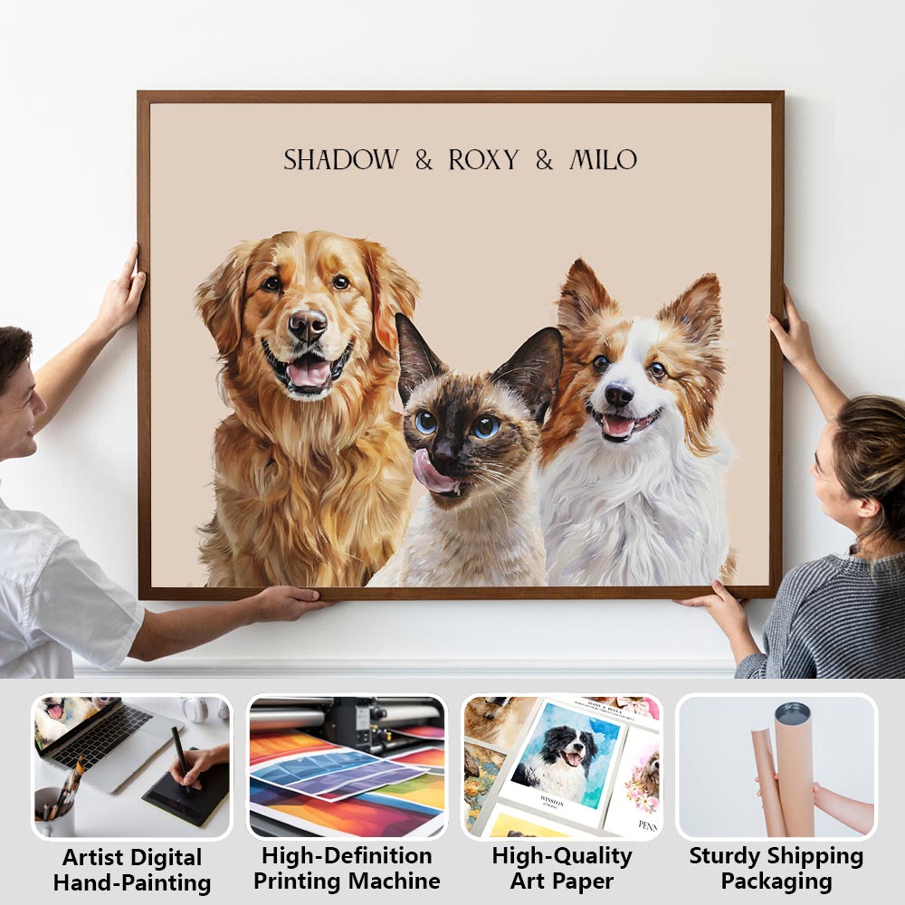 The Pet Portrait - Minimal Watercolor Edition