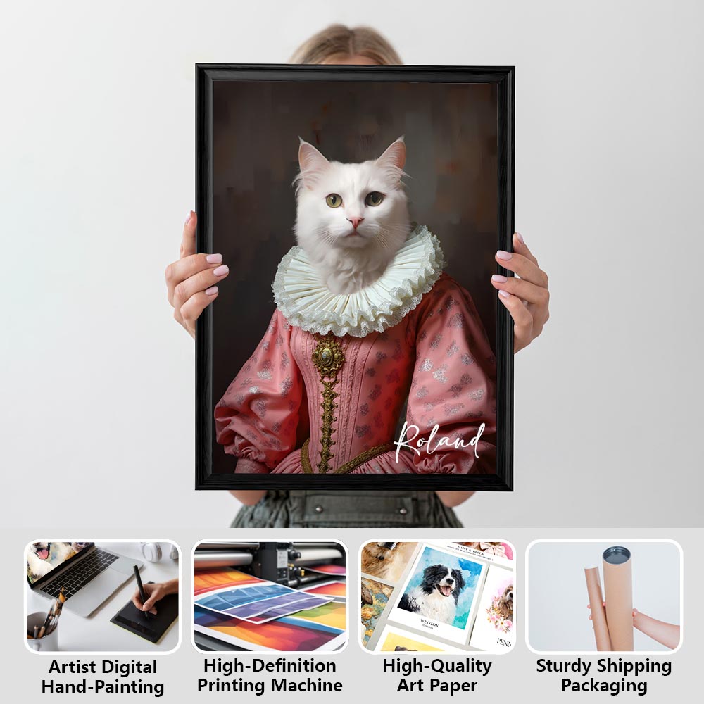 The Lady Pet Portrait - Rose Elegance Edition