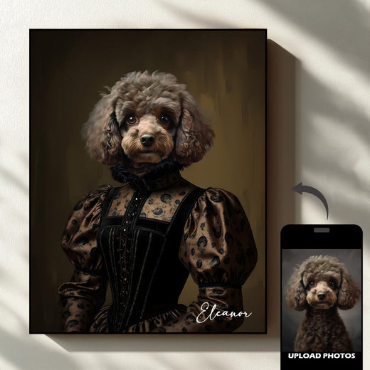 The Lady Pet Portrait - Midnight Velvet Edition